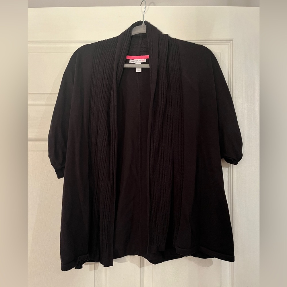 Isaac Mizrahi Black Cardigan 1x